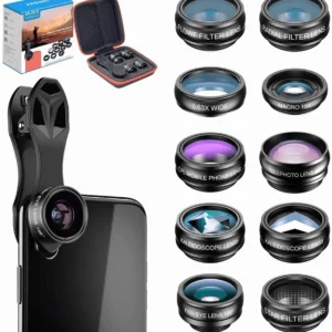 10-in-1 Clip-On Phone Camera Lens Kit